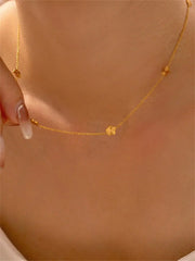 سلسلة ستانلس ستيل مطلية بالذهب 18K لهدية راقية ومميزة