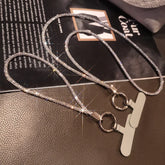 حامل موبايل فاخر بحبّات كريستال ولمعان ألماسي