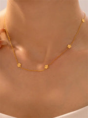 سلسلة ستانلس ستيل مطلية بالذهب 18K لهدية راقية ومميزة