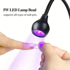 جهاز تجفيف أظافر LED محمول مع مشبك تثبيت